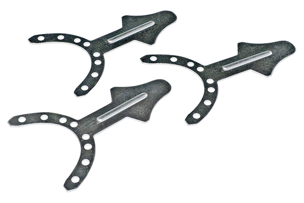 Tray handles out of aluminium