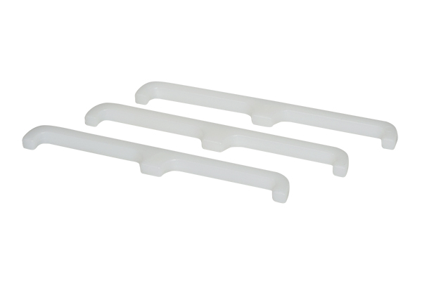 Tray handles out of plastic